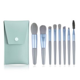 8pcs Make Up Brushes Set Cosmetic Powder Eye Shadow Foundation Blush Blending Concealer Professional Beauty Tool with bag (Color : Blue bag)
