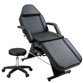 Metal Massage Salon Tattoo Chair (Color: black)